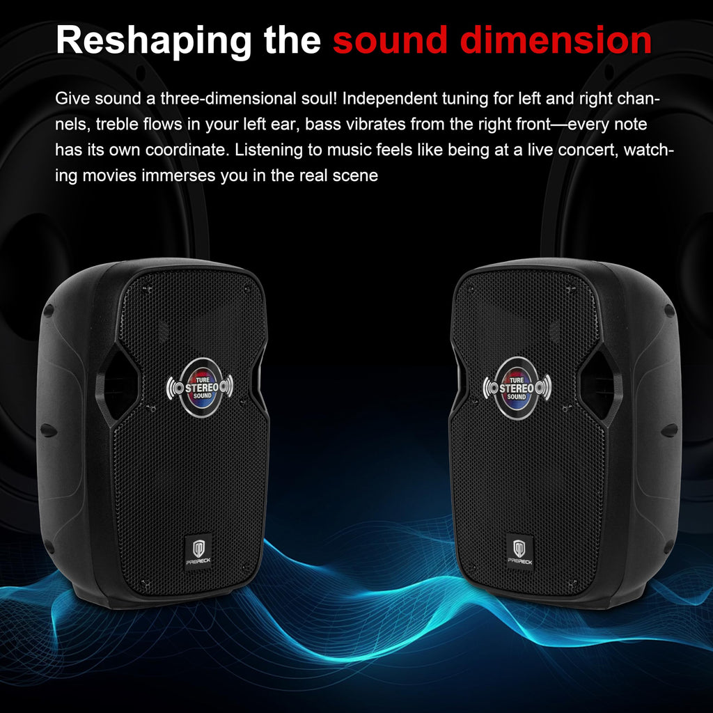 10-Inch Bluetooth PA Speaker System with Wired Microphone B896