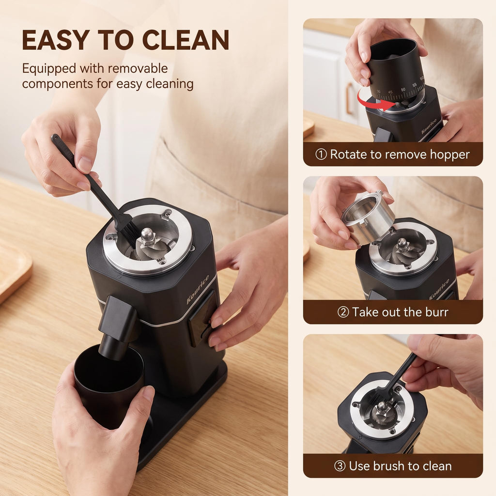 Electric Burr Coffee Grinder with 75 Settings L895
