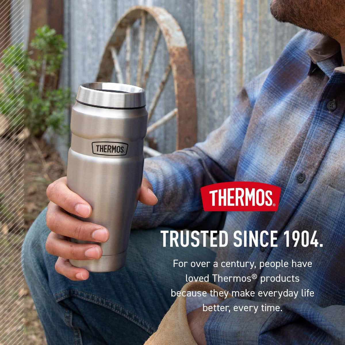 Stainless Steel Vacuum-Insulated Travel Tumbler 16 Ounce K5827