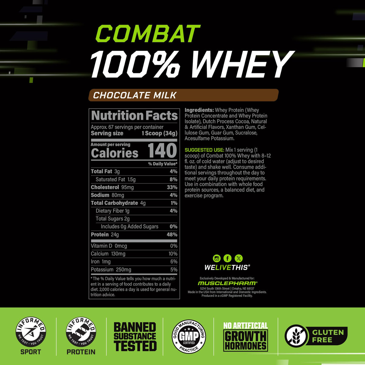 Chocolate Milk Whey Protein Powder 5 lb W51598