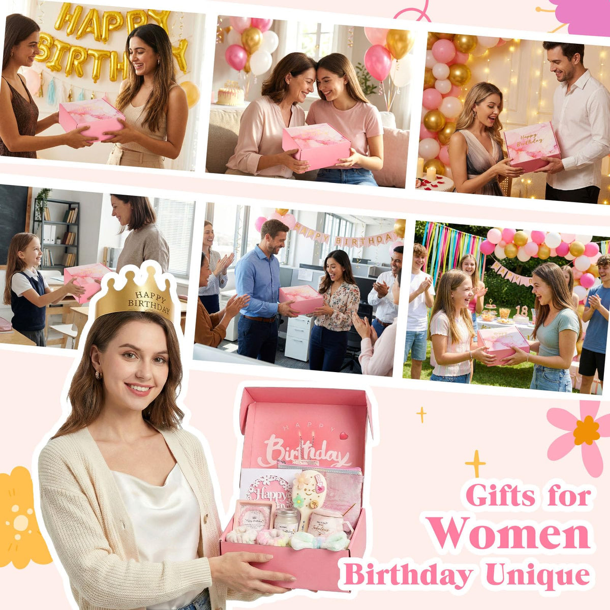 Pink Birthday Gift Box K768346
