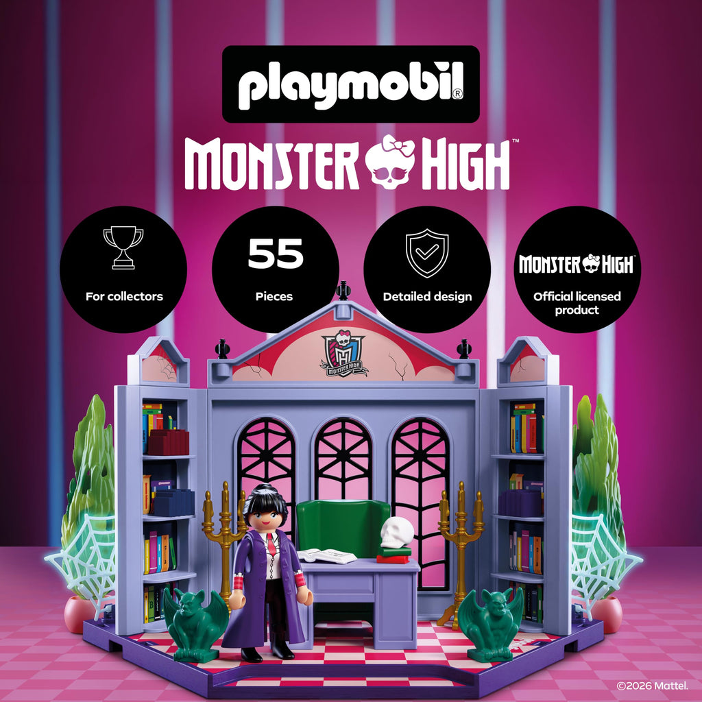Monster High Office Playset with Desk and Glow-in-the-Dark Spider Webs N286189