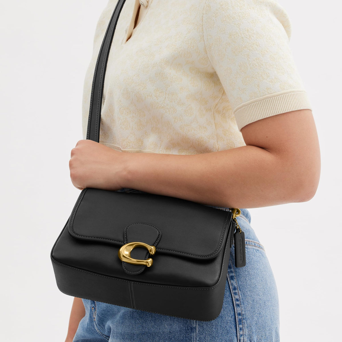 Soft Calf Leather Shoulder Bag E5032