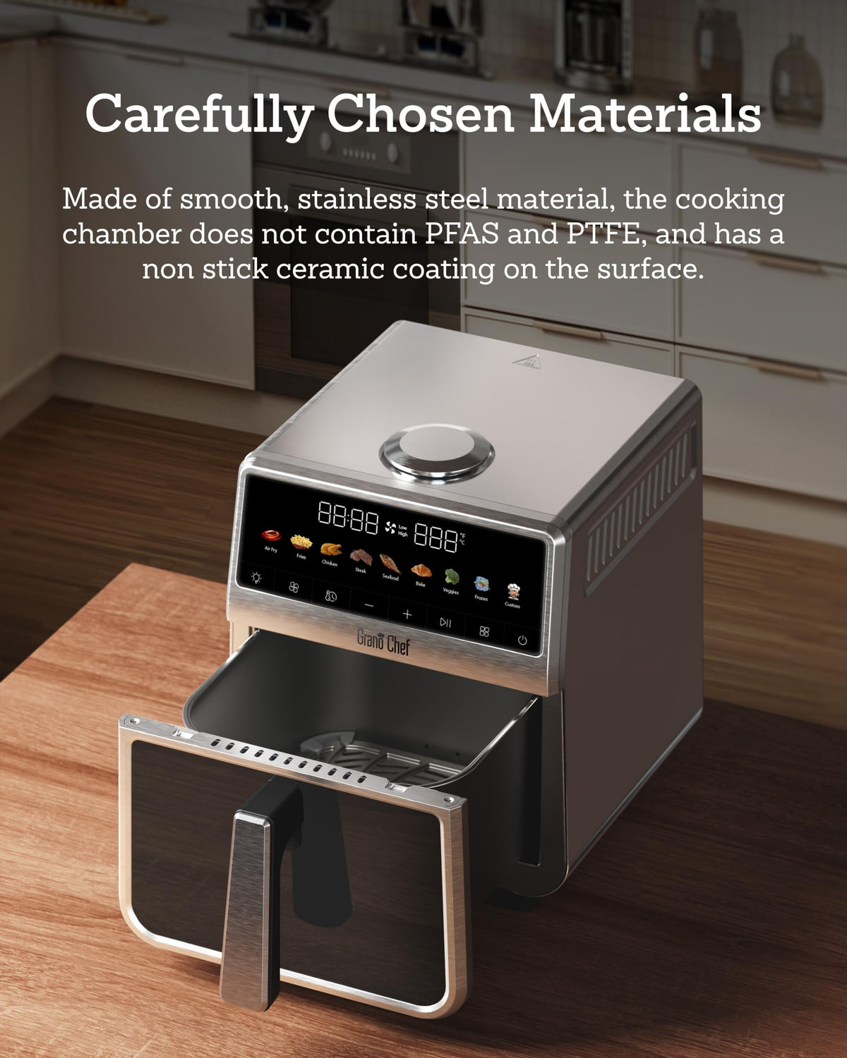 6Qt Stainless Steel Air Fryer M215572