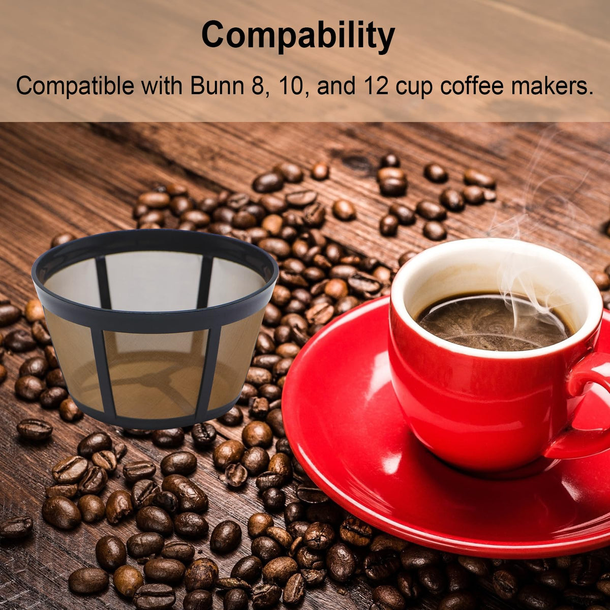2 Pack Reusable Coffee Filter U174