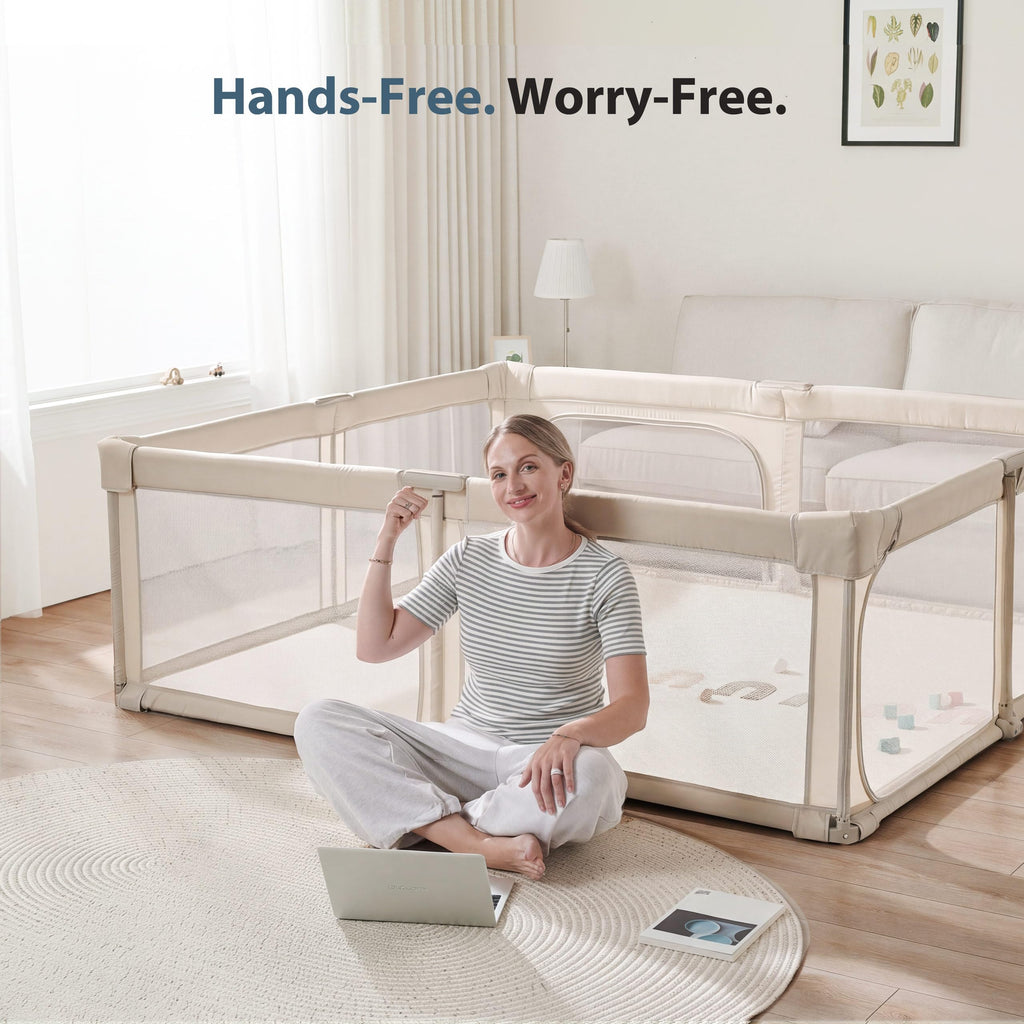 Portable Foldable Playpen with Carry Bag Y3943