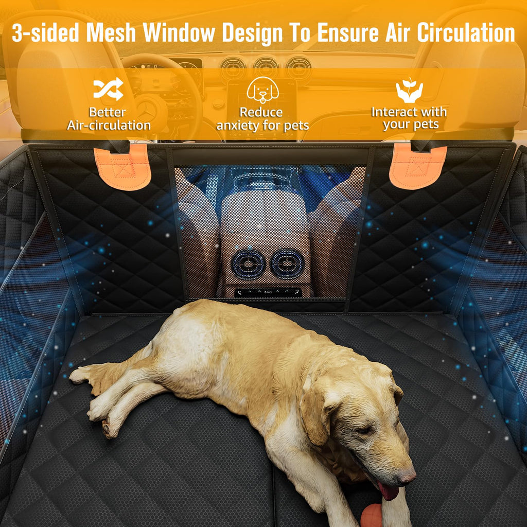 Large Dog Car Seat with Hard Bottom W9505
