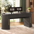 58.3" x 21.7" Fluted Executive Desk with 2 Drawers C9359