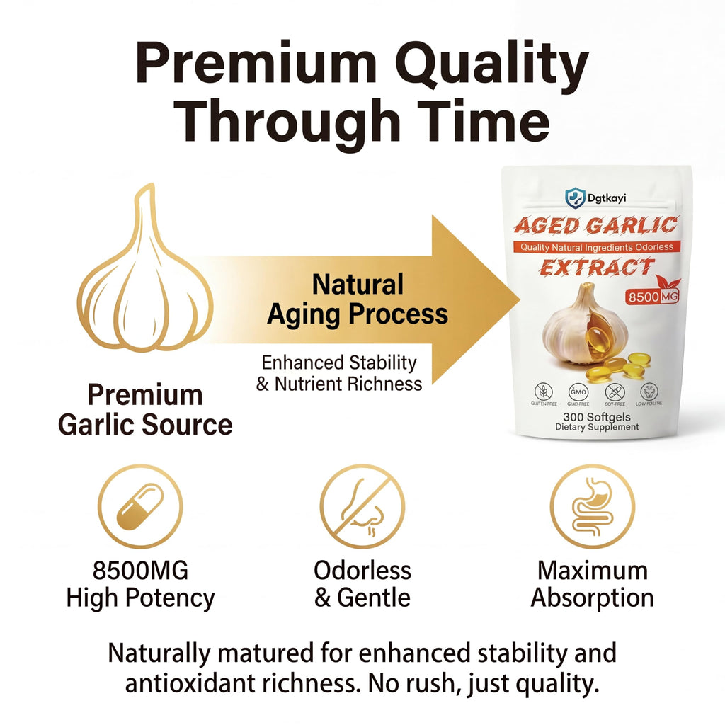 Odorless 8500mg Aged Garlic Extract 300 Softgels W25100
