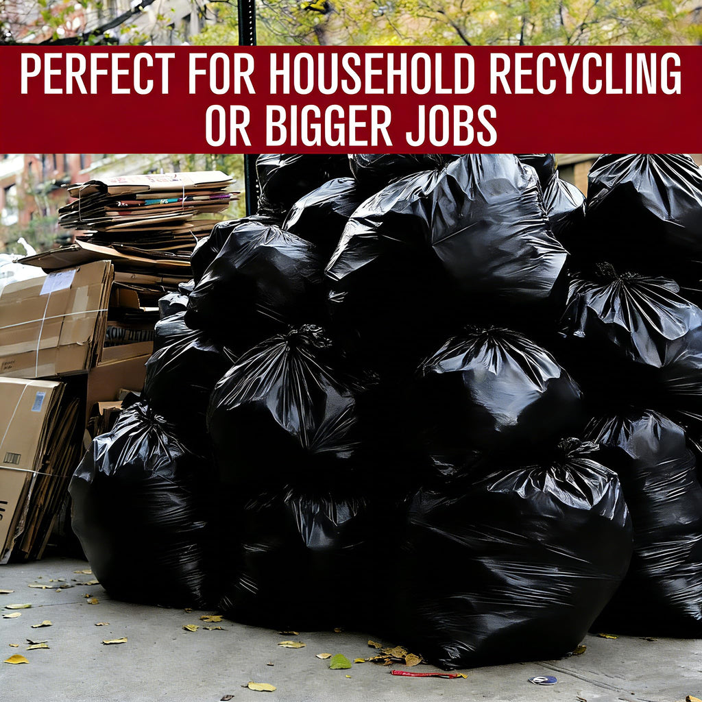 33 Gallon Heavy Duty Trash Bags 110 Count Black Can Liners T32270