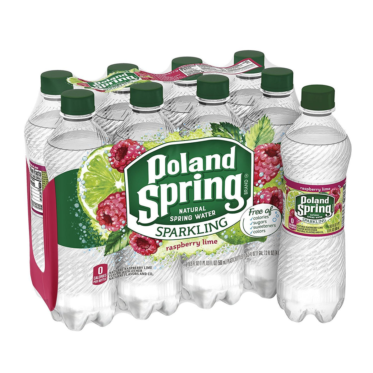 Sparkling Spring Water Raspberry Lime 16.9 Ounce Pack of 8 X20744