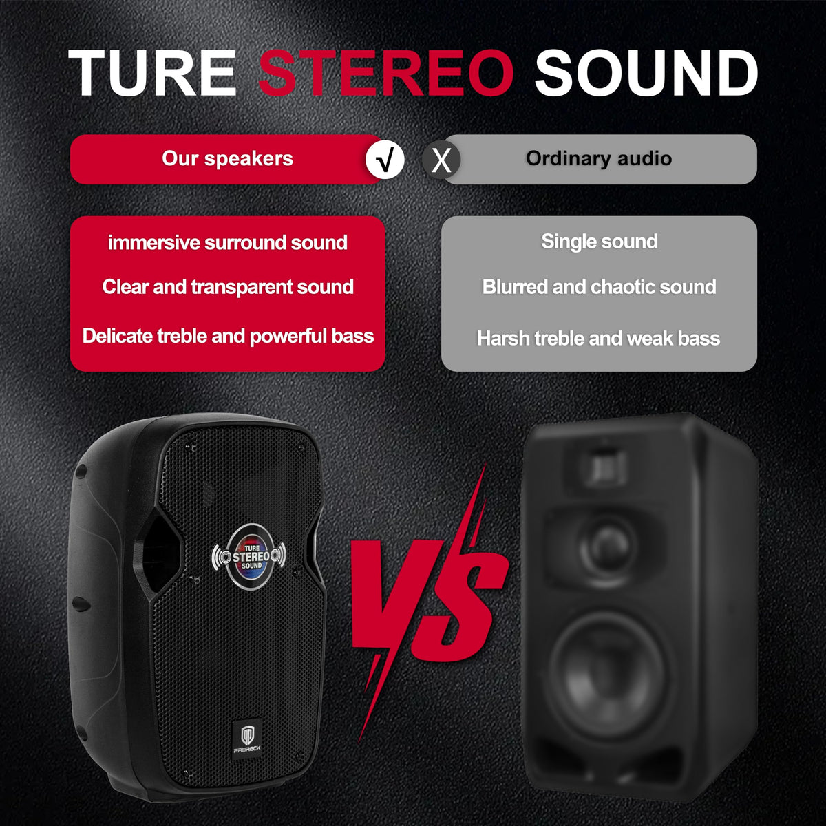 10-Inch Bluetooth PA Speaker System with Wired Microphone B896