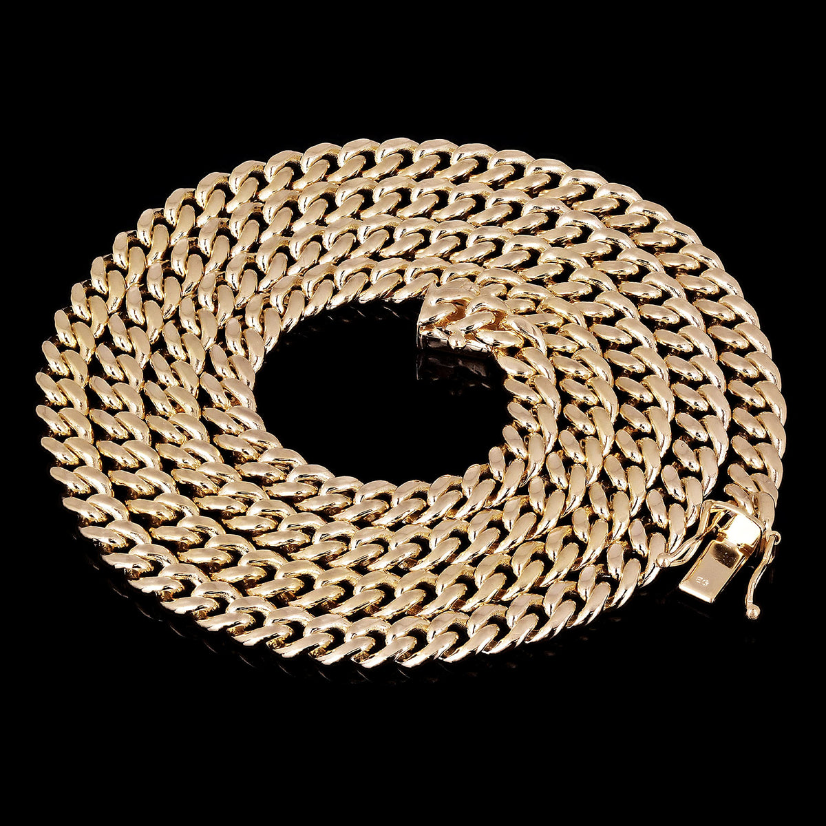 14k Yellow Gold Cuban Curb Link Chain Y28400