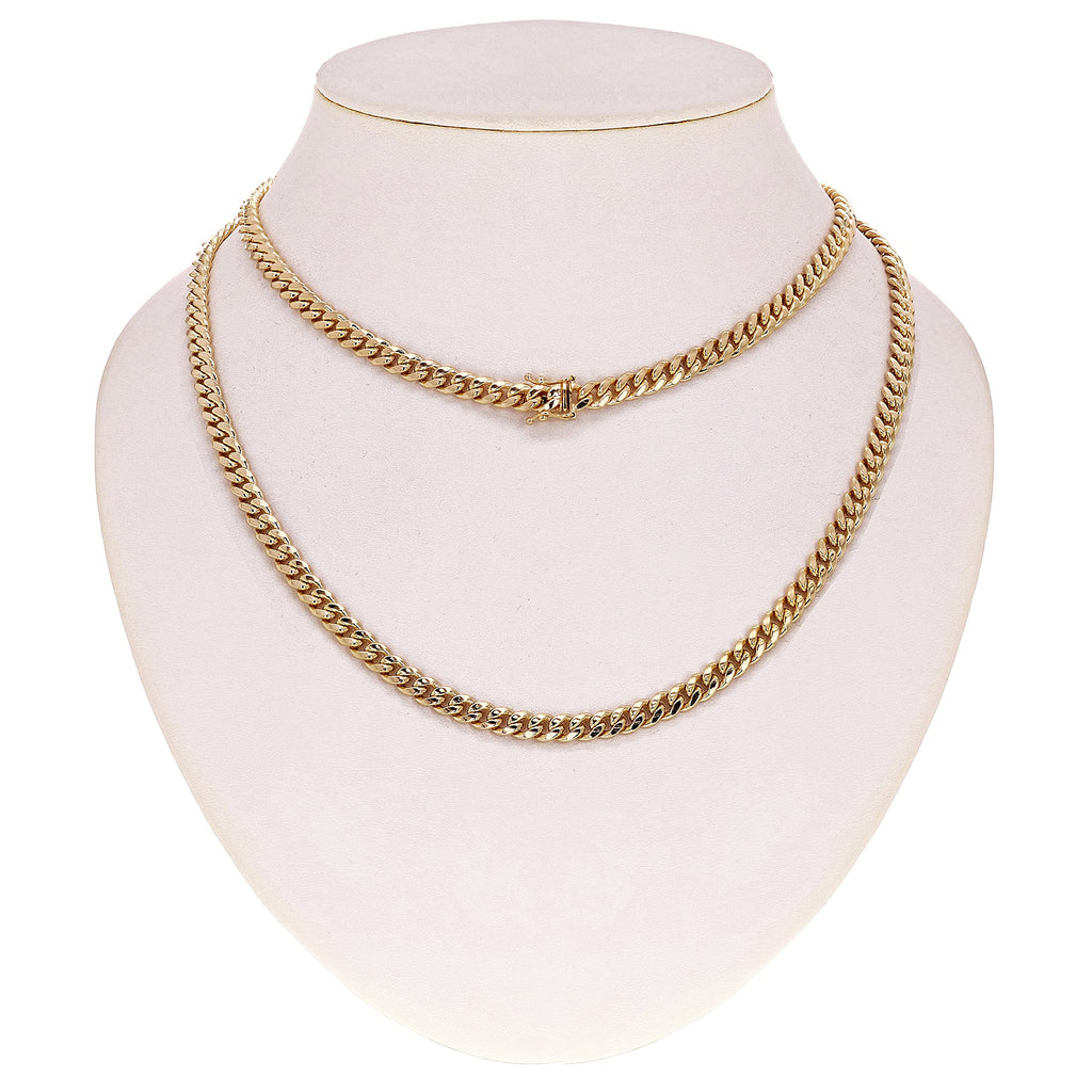 14k Yellow Gold Cuban Curb Link Chain Y28400