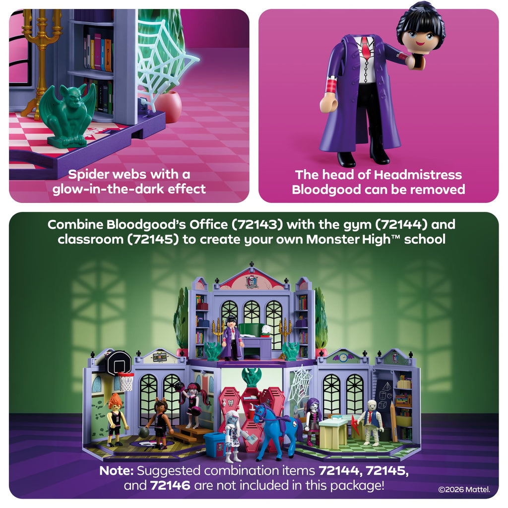 Monster High Office Playset with Desk and Glow-in-the-Dark Spider Webs N286189