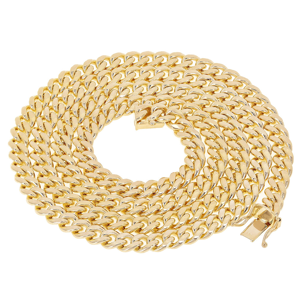 14k Yellow Gold Cuban Curb Link Chain Y28400